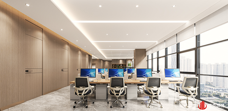 盛开办公区装建设计成效